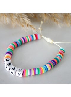 Slons Aksesuar Slons Accessories Fimo Bracelet Okay Written  - Image 2
