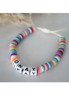 Slons Aksesuar Slons Accessories Fimo Bracelet Okay Written  - Image 1