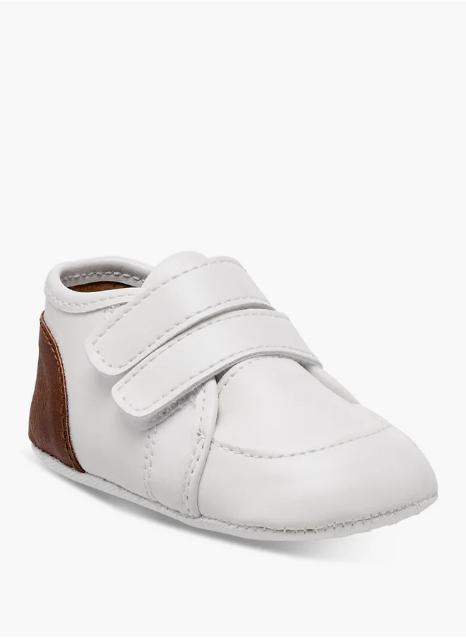Barefeet Solid Booties with Hook and Loop Closure
