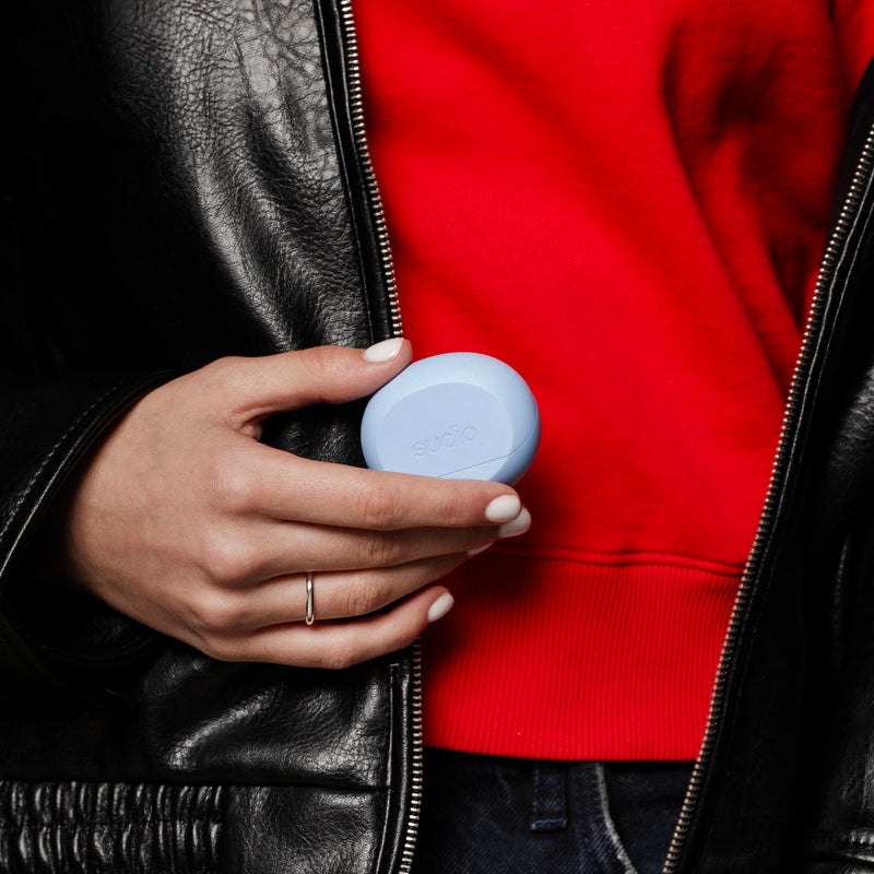 Sudio A3 All-Day Wireless Earbuds â€“ 25H Playtime, Bluetooth 5.4, Sweat & Splashproof, Balanced Sound, Clear Calls with Enhanced Mics, USB-C Charging, Made from Recycled Plastics (Blue) - Image 3