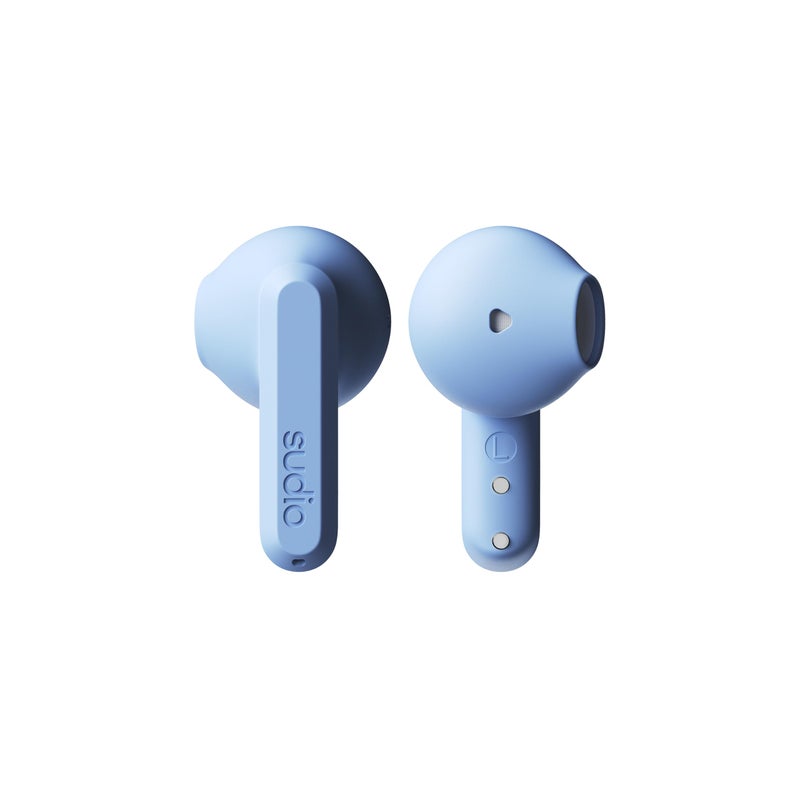 Sudio A3 All-Day Wireless Earbuds â€“ 25H Playtime, Bluetooth 5.4, Sweat & Splashproof, Balanced Sound, Clear Calls with Enhanced Mics, USB-C Charging, Made from Recycled Plastics (Blue) - Image 1