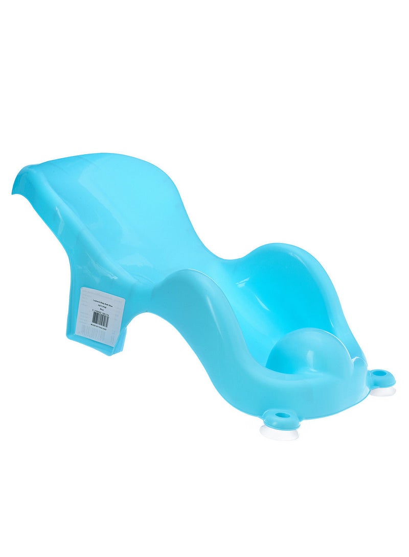 Baby Bath Layback, Ergonomic Baby Bath Support with Head Support, Reclining Bathtub Seat for Newborns and Infants, Safe and Comfortable, Blue - Image 1