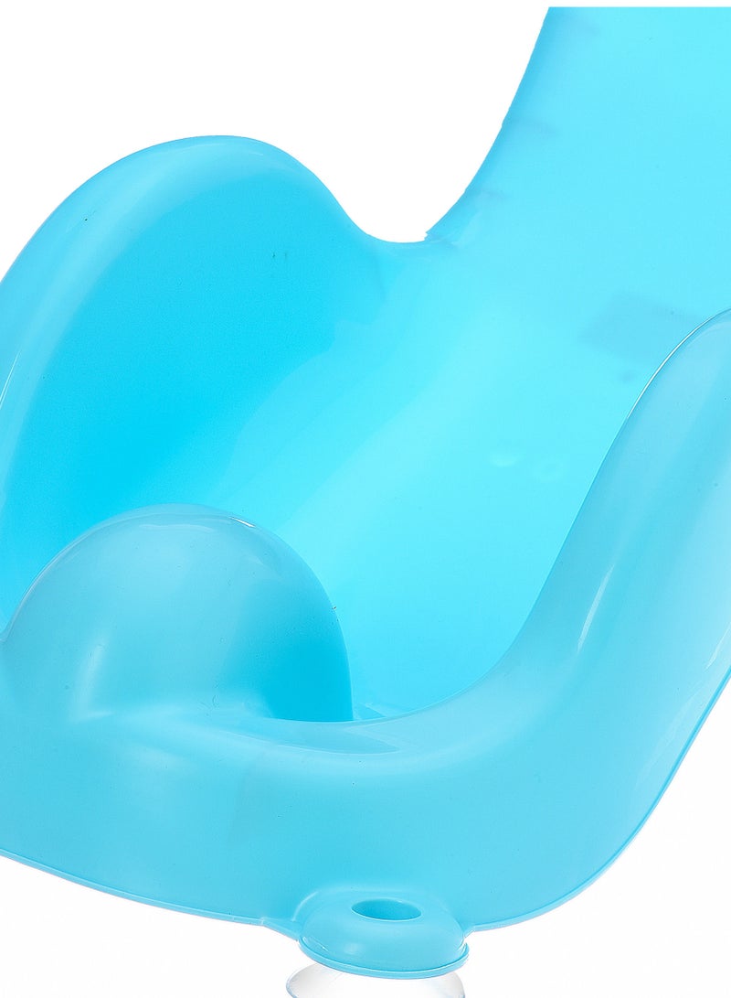 Baby Bath Layback, Ergonomic Baby Bath Support with Head Support, Reclining Bathtub Seat for Newborns and Infants, Safe and Comfortable, Blue - Image 3