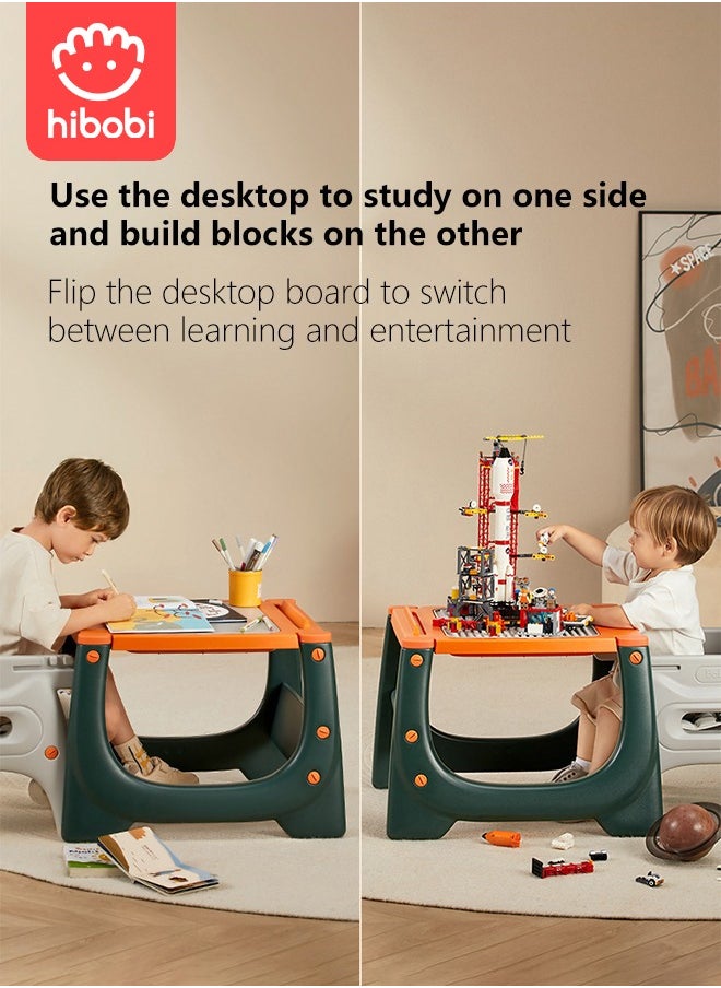 Children's Multifunctional High Chair - Orange