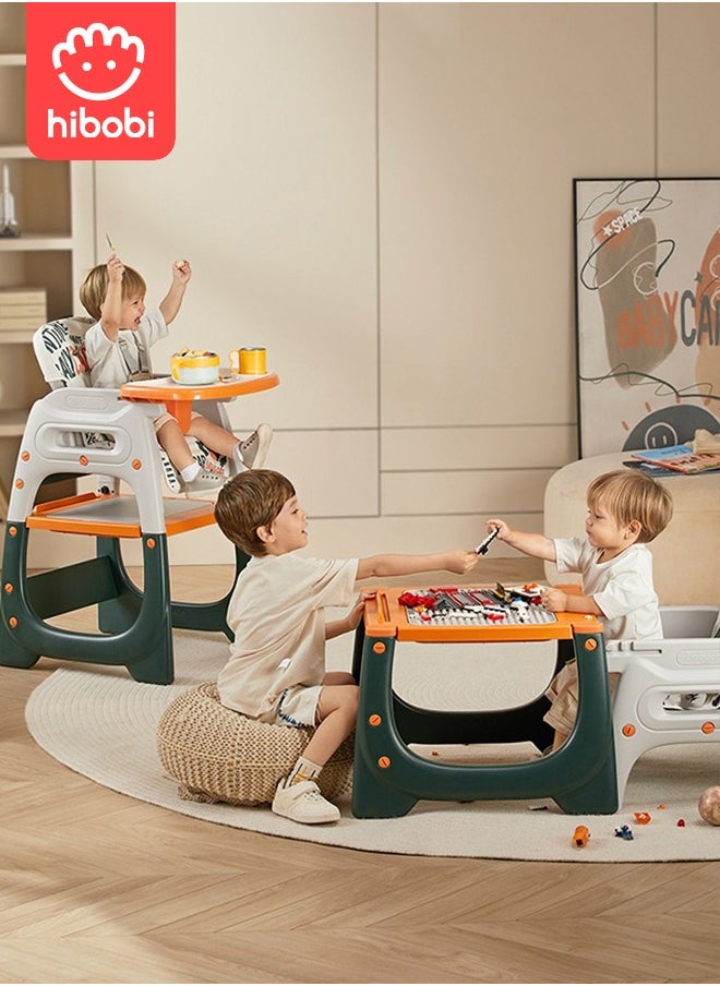 Children's Multifunctional High Chair - Orange