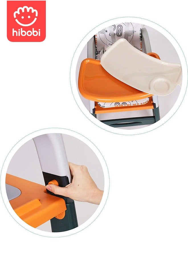 Children's Multifunctional High Chair - Orange