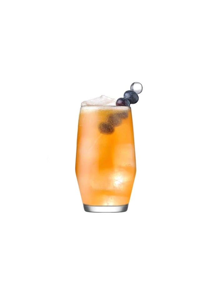 LAV - 3 Pieces Ella Long Drink Tumbler Set 495 Ml - Clear - Image 1