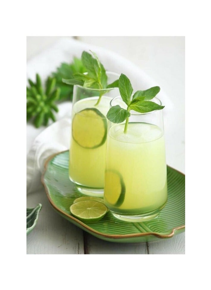 LAV - 3 Pieces Ella Long Drink Tumbler Set 495 Ml - Clear - Image 1