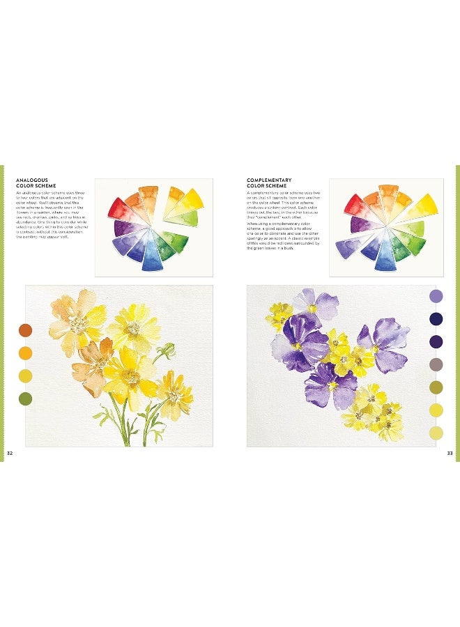 Contemporary Color Theory: Watercolor Flowers: A modern exploration of the color wheel and watercolor to create beautiful floral artwork  - Image 3