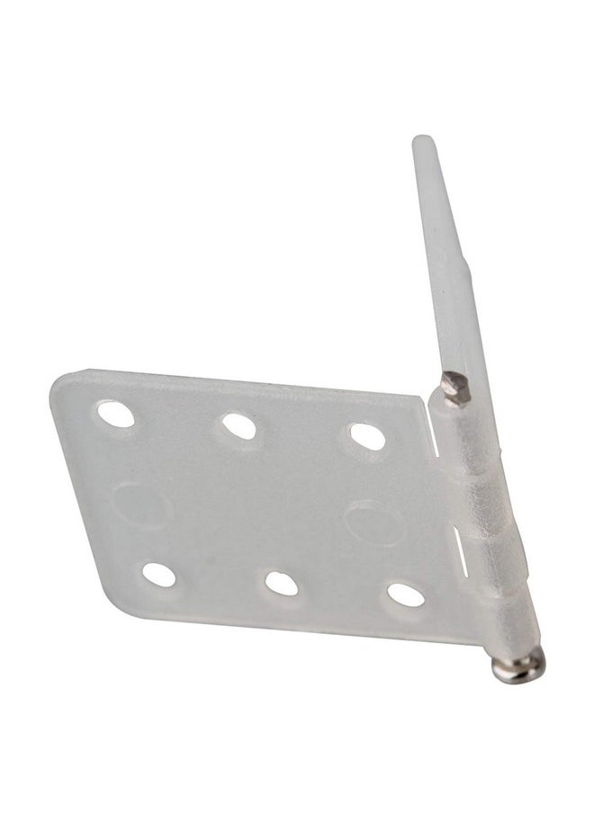 Mxfans 50Pcs 11 X 25 Mm Rc Airplane Plane Pinned Plastic Hinge Rc Airplane Parts Replacement White  - Image 4
