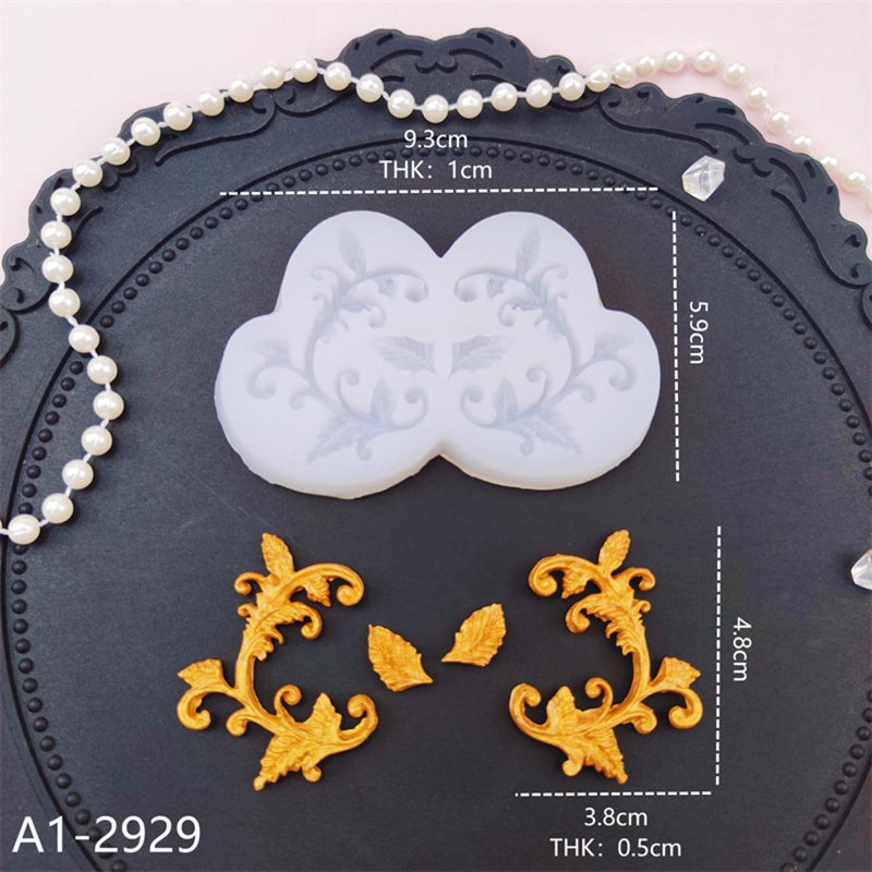 Cake Decorating Mold Set Of 5 Intricate Embossed Designs Premium Oven Safe Easy Release Cleanup Baking Art Molds Color A - Image 5