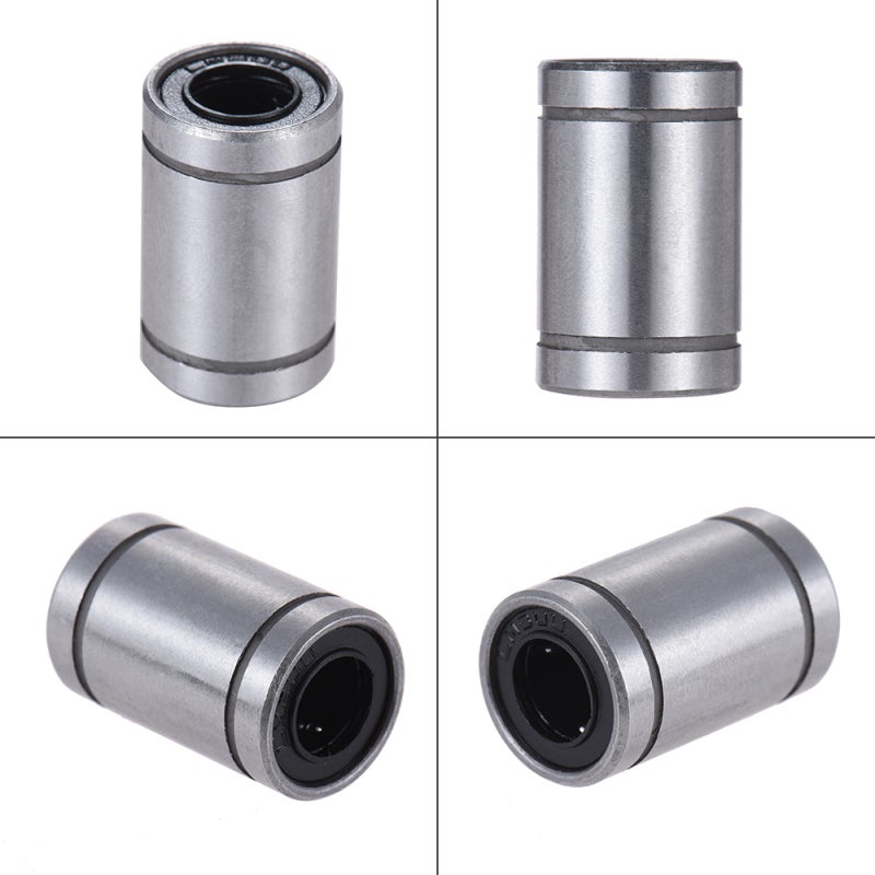 Linear Ball Bearing 4Pcs Steel Rubber Silver - High Efficiency Energy Saving LM8UU Linear Bearing for 3D Printer Device Replacement - Image 4