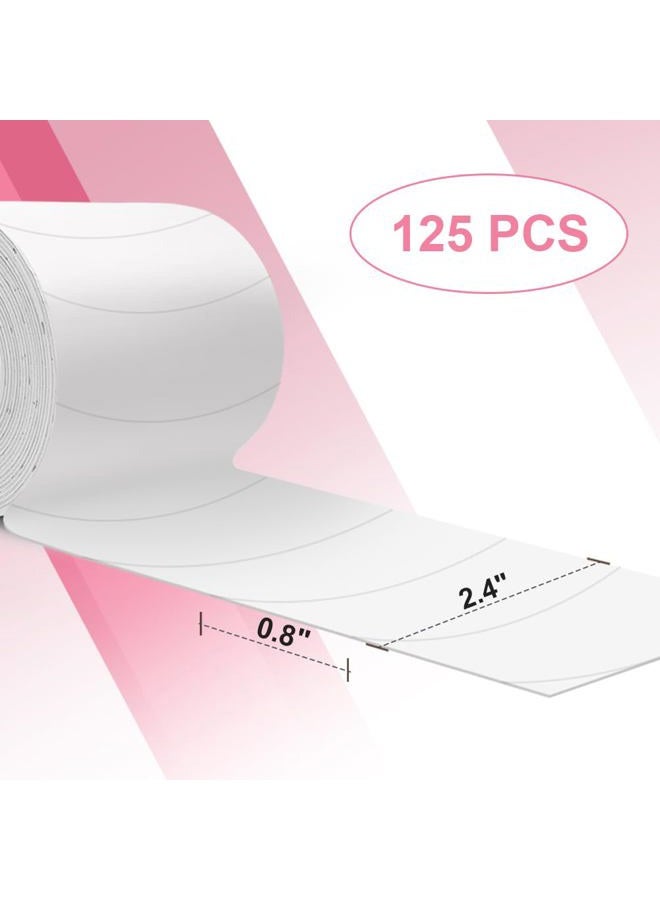 Akissos Foam Eye Pads for Eyelash Extensions - Akissos 125 PCS Pre Cut Medical Foam Tape Under Eye Pads Lash Extension Supplies Beauty Tools Lint Free Hypoallergenic No Latex Waterproof - Image 2