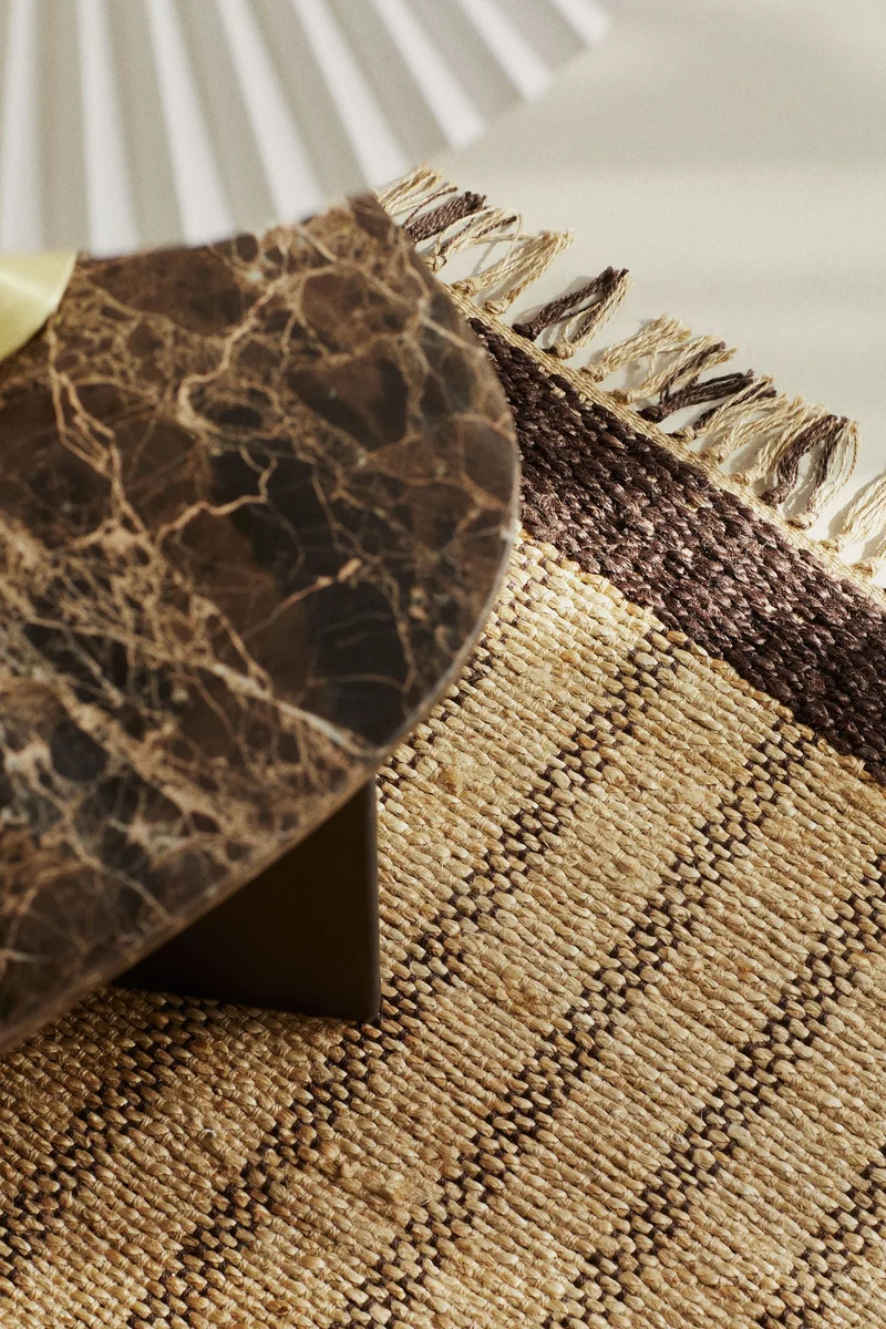 H&M Fringed jute rug
