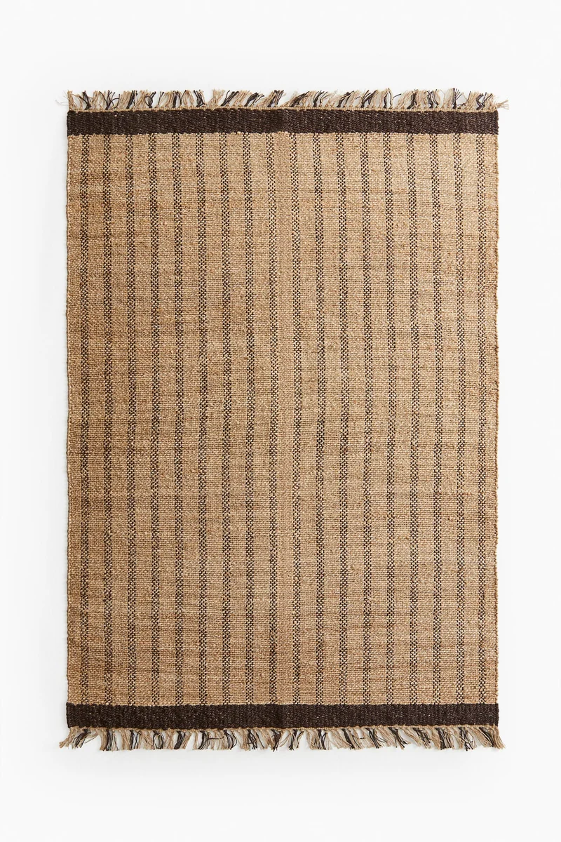 H&M Fringed jute rug