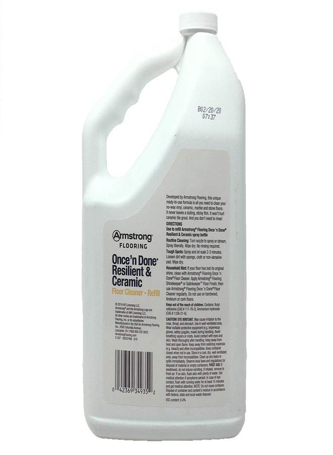Armstrong S-337 Once'n Done Resilient & Ceramic Cleaner Refill Ready to Use 64 oz - Image 2