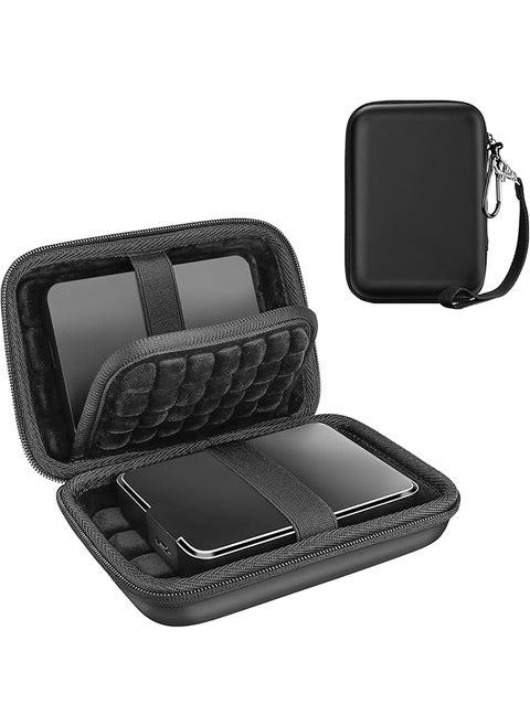 ProCase Hard Drive Case 2.5 Inch for Elements WD My Passport Canvio Basics Seagate Backup Plus Slim Expansion 1TB 2TB 3TB 4TB, Portable External Hard Drive Carrying Case -Black