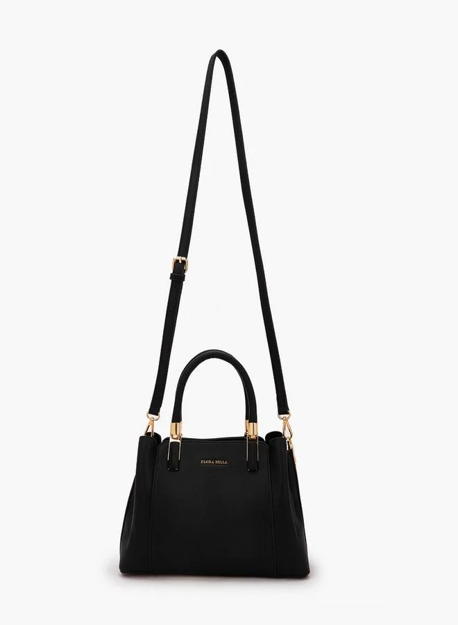 Flora Bella By Shoexpress Flora Bella Textured Tote Bag With Detachable Strap