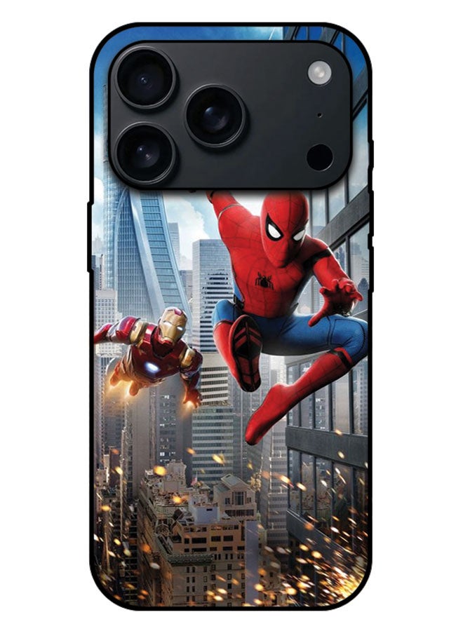 Printed Protective Case Cover For Apple iPhone 17 Pro Max -  Ironman & Spiderman