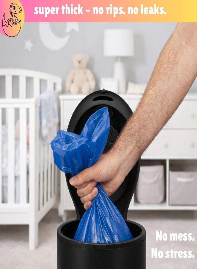 CHEFNENO Disposable Diaper Pail Refill Bags (100 Bags) Compatible with Ubbi Diaper Bag Pail 13 Gal Capacity Diaper Pail Bag Medium Kitchen Trash Bag Heavy Duty Recycled Large Garbage Bag (100 ct.) - Image 5