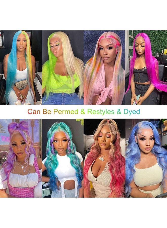 Myecool 30 Inch 613 Lace Front Wig Human Hair 13x4 Straight 613 HD Lace Frontal Wig Human Hair Pre Plucked Bleached Knots for Women(30Inch, Blonde) - Image 4