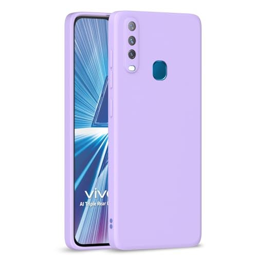 Pikkme Vivo Y12 / Y15 / Y17 / U10 Back Cover Soft Matte Liquid Silicone TPU | Camera Protection | Shockproof Slim Back Case for Vivo Y12 / Y15 / Y17 / U10 (Purple) - Image 1