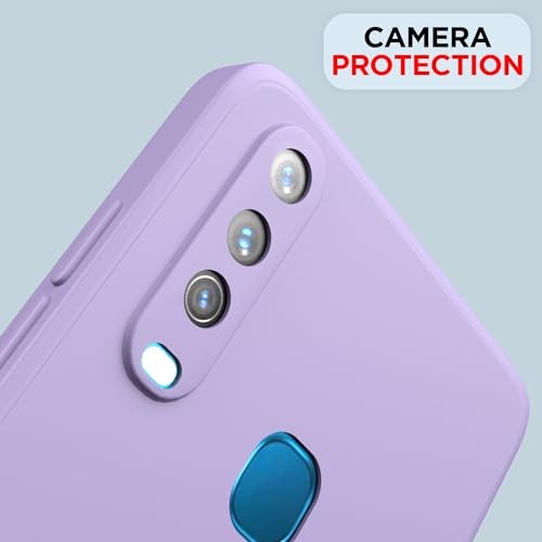 Pikkme Vivo Y12 / Y15 / Y17 / U10 Back Cover Soft Matte Liquid Silicone TPU | Camera Protection | Shockproof Slim Back Case for Vivo Y12 / Y15 / Y17 / U10 (Purple) - Image 5