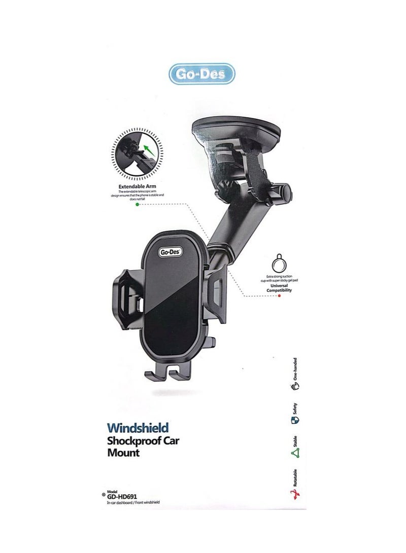 GO-DES GD-HD691 GO-DES WINDSHIELD SHOCKPROOF CAR MOUNT - Image 3