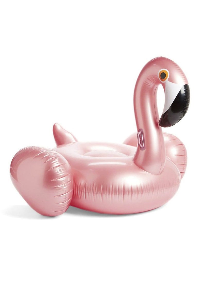 RedMapleTEK Float thickened 190CM rose gold flamingo floating bed adult water mount 150 * 140 * 110CM - Image 1
