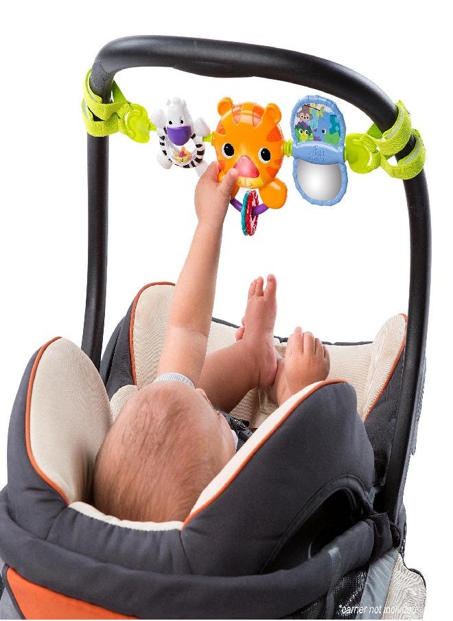 Bright Starts - Bright Starts Take Along Musical Carrier Activity Toy Bar, Ages Newborn +, Multi-Color - Image 1