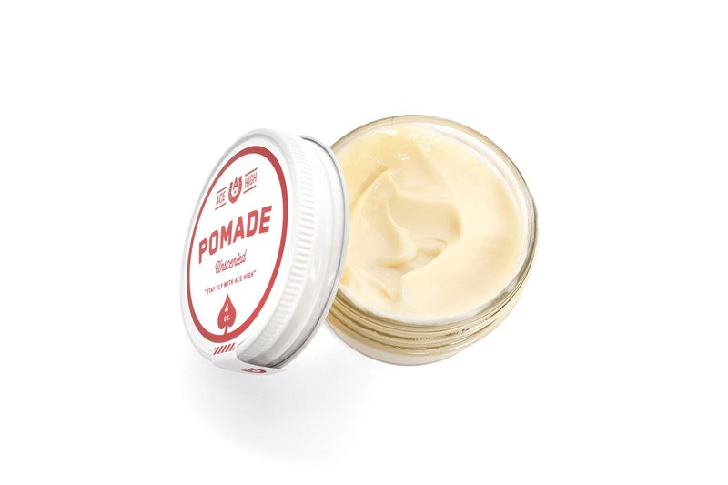 Ace High Unscented Pomade, Strong Hold, Natural Shine, Water Based, Hand Crafted, 4oz - Image 3
