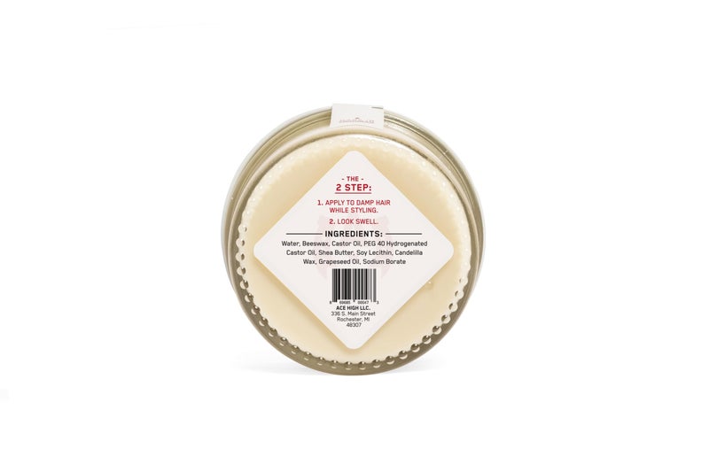 Ace High Unscented Pomade, Strong Hold, Natural Shine, Water Based, Hand Crafted, 4oz - Image 4