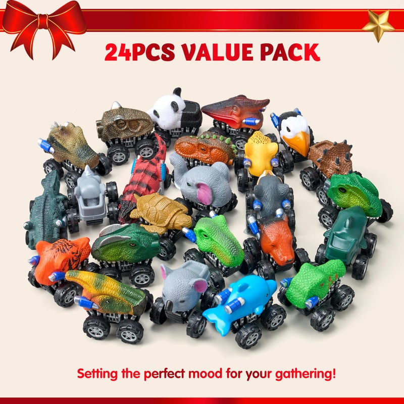 JOYIN 2025 Christmas Advent Calendar, 24 Days Countdown Calendar Toys with Monster Truck Toys, Christmas Party Favor Gifts, Xmas Countdown, Xmas Gift Classroom Prizes - Image 2