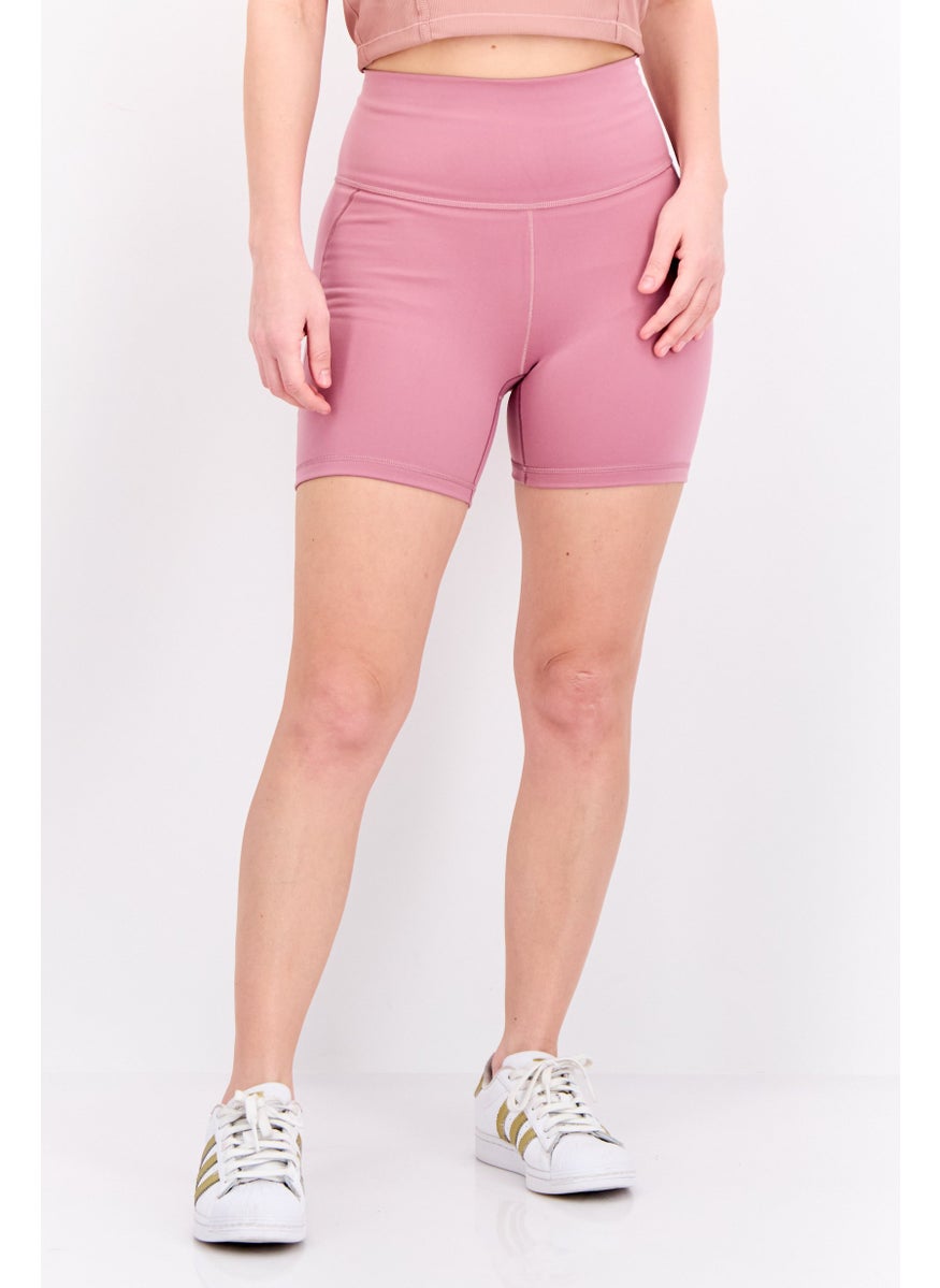 Adidas Women Sportswear Fit Training Shorts, Mauve  - Image 1