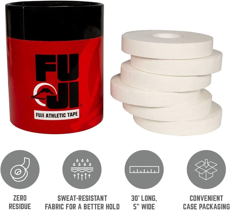 Fuji JiuJitsu and Judo Finger Tape with Case 6 Rolls - Image 2