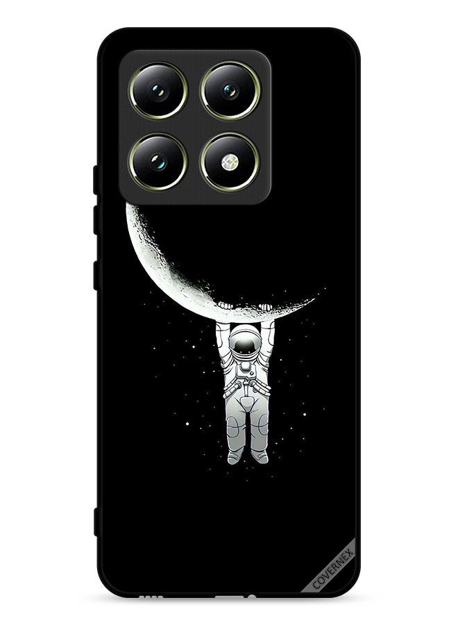 Covernex Xiaomi 14T 5G Protective Case Cover Astronaut Hanging On Moon Photographic Print - Image 1