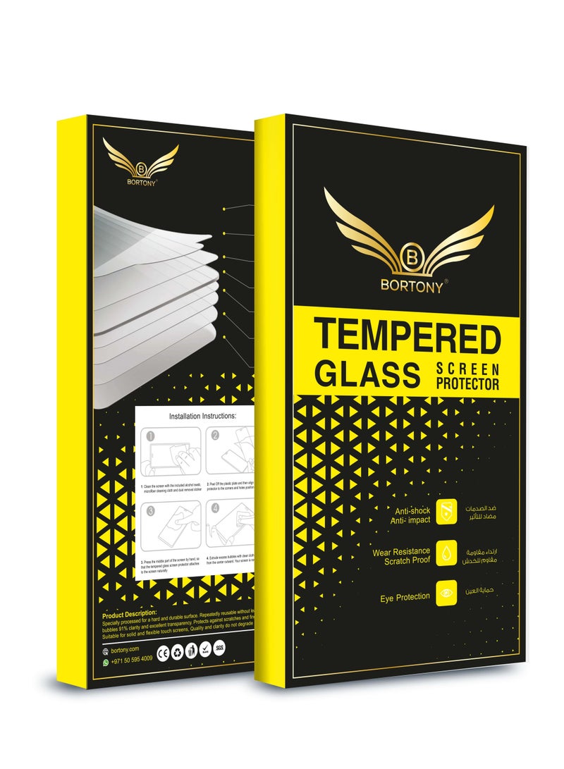 BORTONY Tempered Glass Screen Protector For Apple iPhone 12 Pro Clear - Image 5