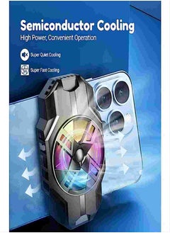 General Cell Phone Cooler, Rechargeable Semiconductor Mobile Phone Radiator, Portable Fast Cooling Fan for 2.7 to 3.5in Wide Smartphone for Gaming Video Streaming Driving  - Image 3
