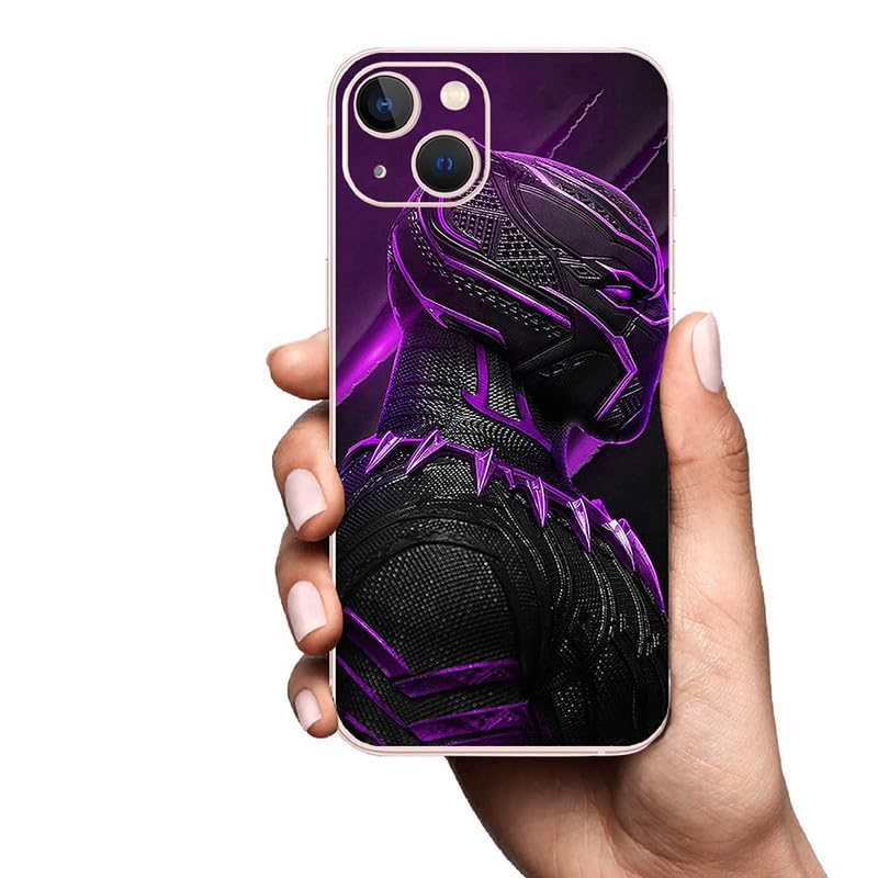 FCS Printed Designer Vinyl Mobile Back Skin Sticker for Samsung Galaxy A34 (Penter Purple -43) - Image 5