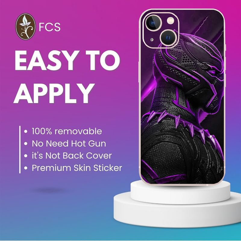 FCS Printed Designer Vinyl Mobile Back Skin Sticker for Samsung Galaxy A34 (Penter Purple -43) - Image 4