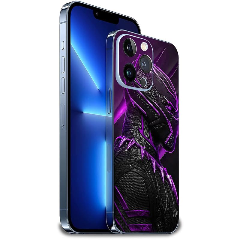 FCS Printed Designer Vinyl Mobile Back Skin Sticker for Samsung Galaxy A34 (Penter Purple -43) - Image 3