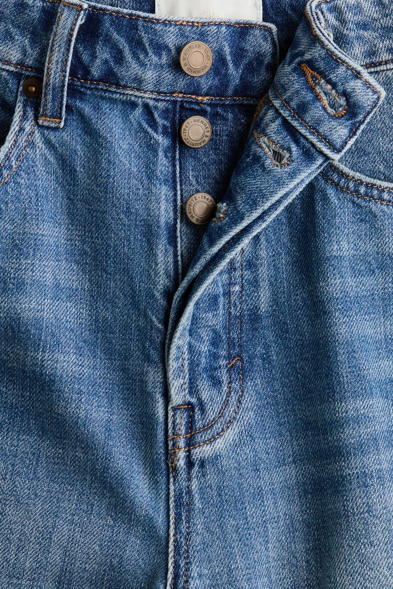 H&M  Belted denim Bermuda shorts for Women | Best Price UAE