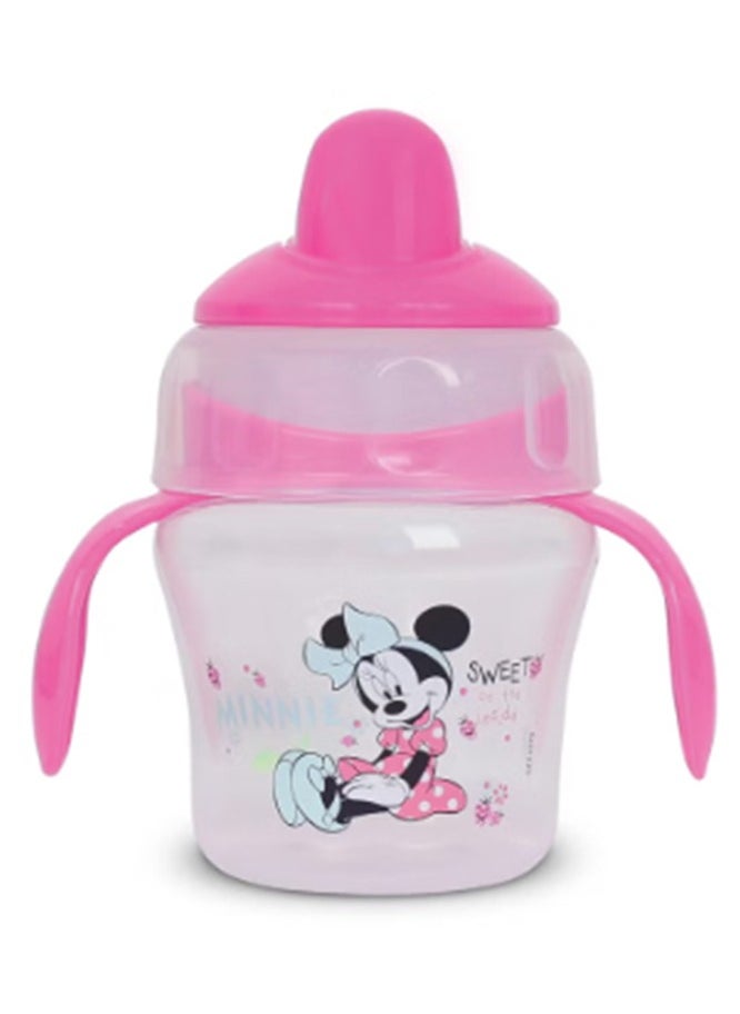Disney - Minnie Mouse Sippers For Babies And Toddlers With Straw Spill Proof Straw, Soft Duckbill Spout, Cup With Removable Handle - Image 1