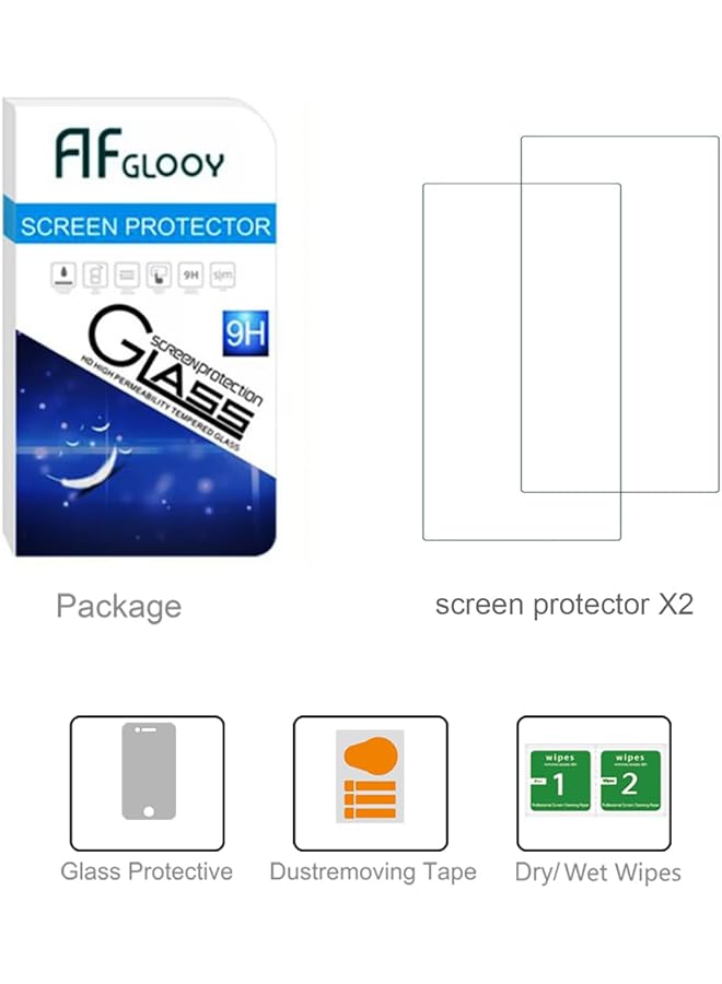 2 Pack Compatible With Asus Rog Ally Screen Protector 7 Inch Tempered Glass For Asus Rog Ally 9H Scratch Resistant Bubble Free Easy To Install