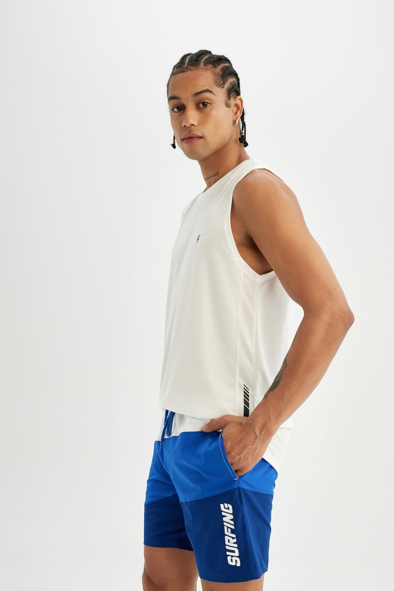 ديفاكتو شورت بحر قصير أزرق قصة عادية من DeFactoFit - Image 3