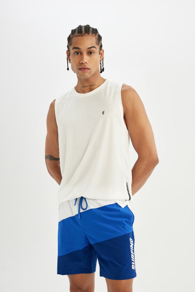 ديفاكتو شورت بحر قصير أزرق قصة عادية من DeFactoFit - Image 2