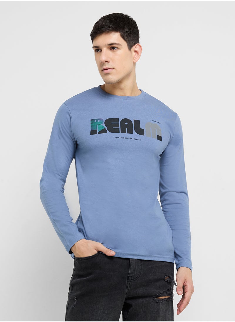 Seventy Five Basics Graphic Long Sleeve T-Shirt  - Image 1