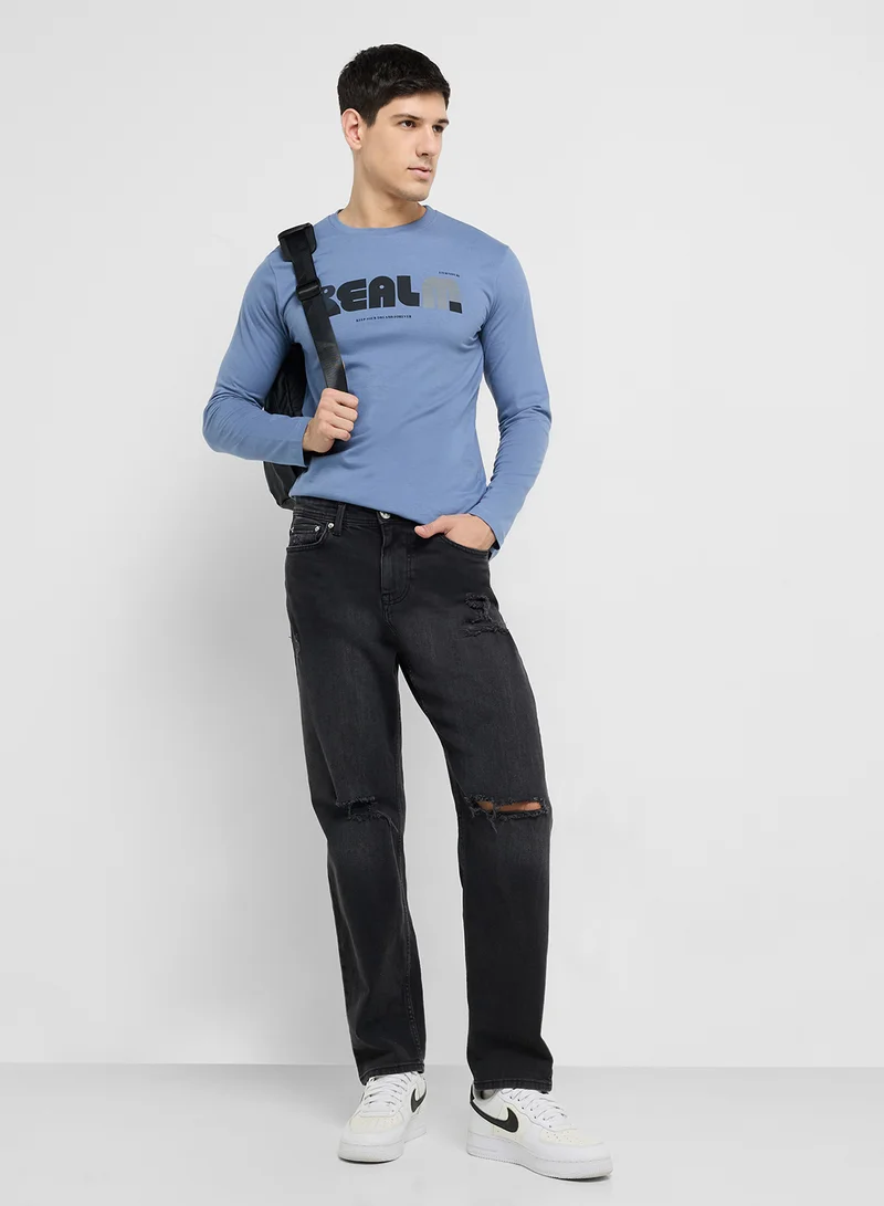 Seventy Five Basics Graphic Long Sleeve T-Shirt