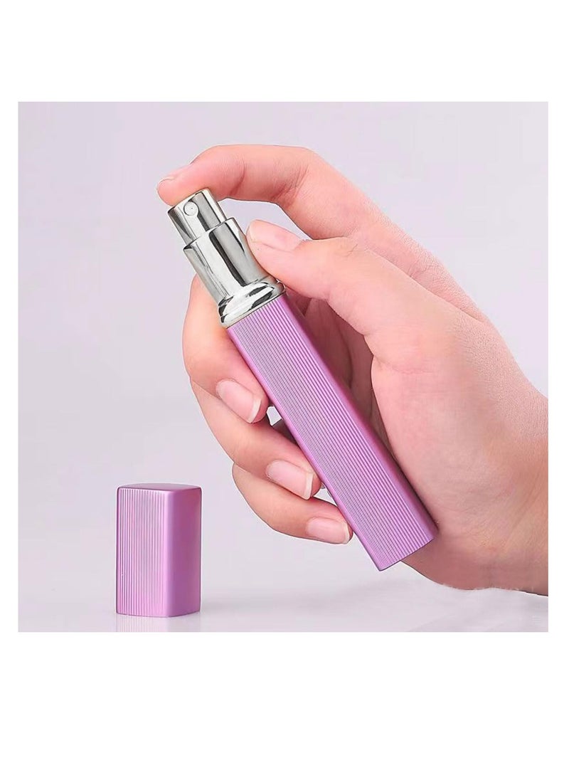ECVV ﻿ECVV 4-Pack Mini Refillable Perfume Atomizer Bottles: Portable Spray Containers for Travel & Outings, 10ml Capacity, Multicolor Perfume Spray Dispense Case  - Image 4