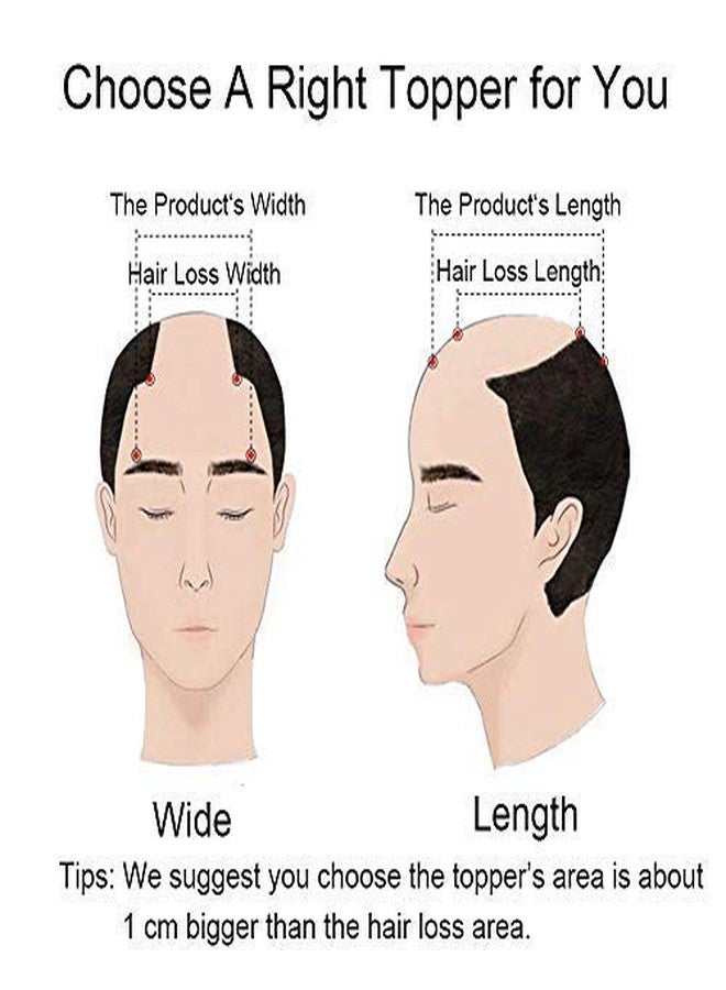 Ritzkart Feel Real Human Hair Topper for Covered Baldness Top Area with Clip on Hairpiece Black Color for Men Daily/Party Use (5x5 U Shape) - Image 5